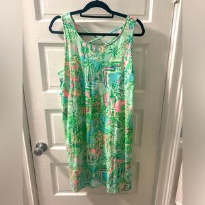 Lilly Pulitzer Kristen Swing Dress SIZE XL Lilly Loves Palm Beach